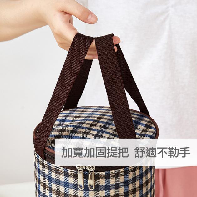 圓筒型手提保溫袋.便當袋_1入(共二色)